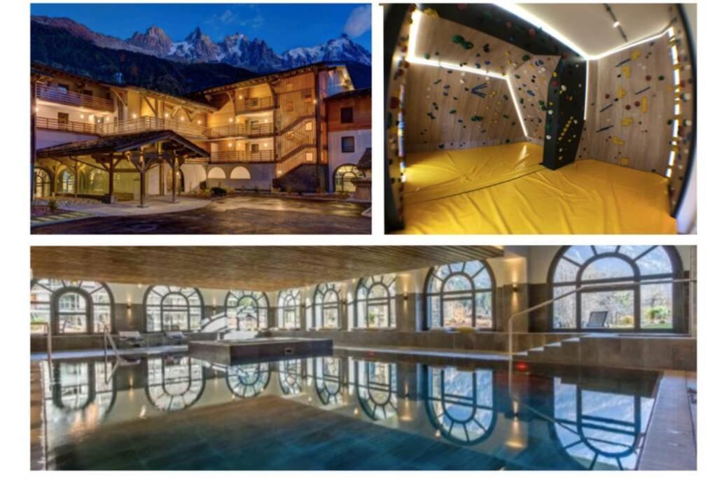 Chic Appart 6 Pers Dans Residence Luxueuse "La Cordee" Wellness Gym Piscine Ouvert Et Teletravail 霞慕尼 外观 照片