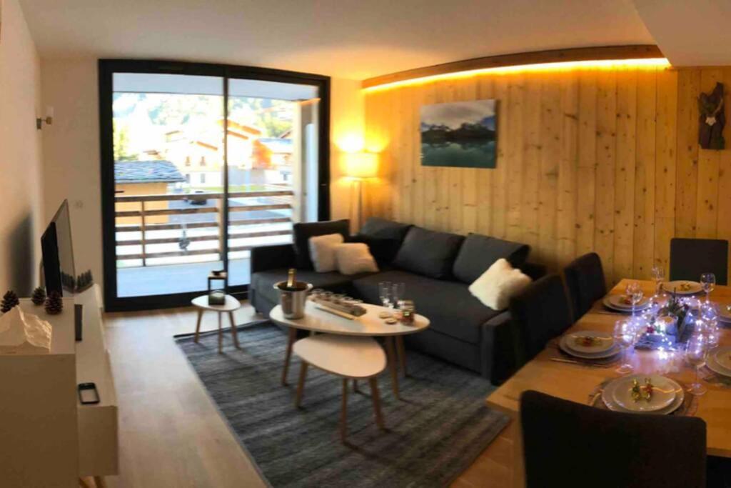 Chic Appart 6 Pers Dans Residence Luxueuse "La Cordee" Wellness Gym Piscine Ouvert Et Teletravail 霞慕尼 外观 照片
